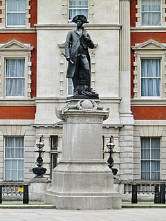 Statue of Captain James Cook, The Mall Statue in The Mall, London, England