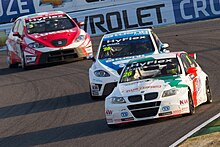 Stefano D'Aste took the team's first two overall victories in 2012. Stefamp D'Aste leads 2012 WTCC Race of Japan (Race 2).jpg