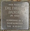 Stolperstein Dillstrasse 13 (Emil Emanuel Badrian), Hamburg-Rotherbaum.JPG