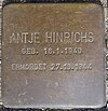 Stolperstein Marckmannstrasse 135 (Antje Hinrichs) i Hamburg-Rothenburgsort.JPG