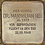 Stumbling block for Dr.  Maximilian Neu (Heidelberg) .jpg
