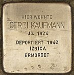 Stumbling block for Gerdi Kaufmann (Ulm) .jpg