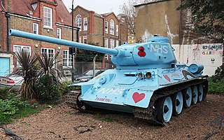 <span class="mw-page-title-main">Mandela Way T-34 Tank</span> Soviet tank installed in London