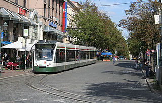 <span class="mw-page-title-main">Trams in Augsburg</span> Overview of the tram system of Augsburg, Bavaria, Germany