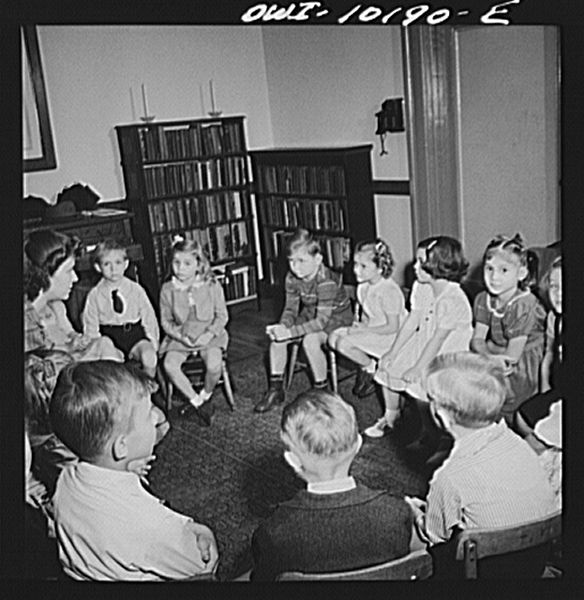 File:Sunday school class in Czech church 8d23186v.jpg