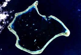 Satellietfoto van Suwarrow