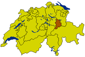 Glarus na mapě