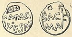 Tessera di Vespasiano - Rivista italiana di numismatica 1898 (page 32 crop).jpg