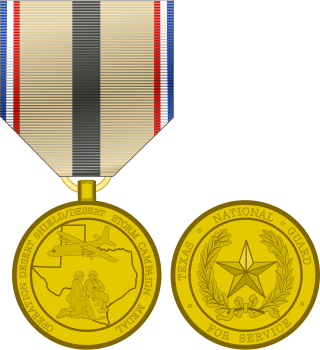 <span class="mw-page-title-main">Texas Desert Shield-Desert Storm Campaign Medal</span> Award