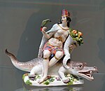 America in Meissen porcelain, 1760s