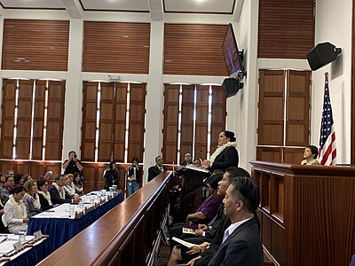 Speaker presiding over Legislative body.