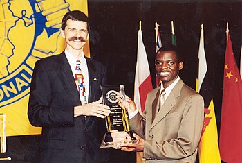 2002 Toastmasters World Championship Trophy