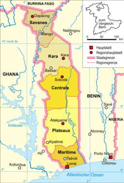 Togo-karte-politisch