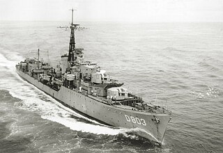 HNLMS <i>Van Galen</i> (G84) British WWII-era N-class destroyer transferred to the Royal Netherlands Navy