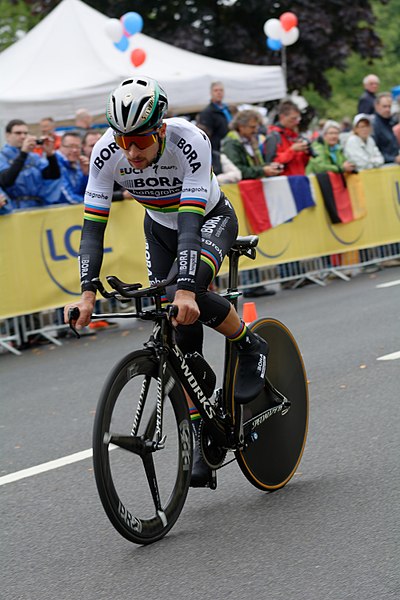 Peter Sagan (pictured at the 2017 Tour de France) was considered the main favourite for victory.
