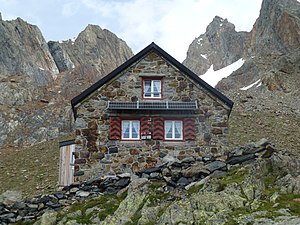 Trifthütte, 2520 m above sea level  M.