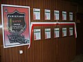 Ściana pamięci w Osowcu – certyfikaty upamiętniające 10 zamordowanych polskich oficerów KOP-u