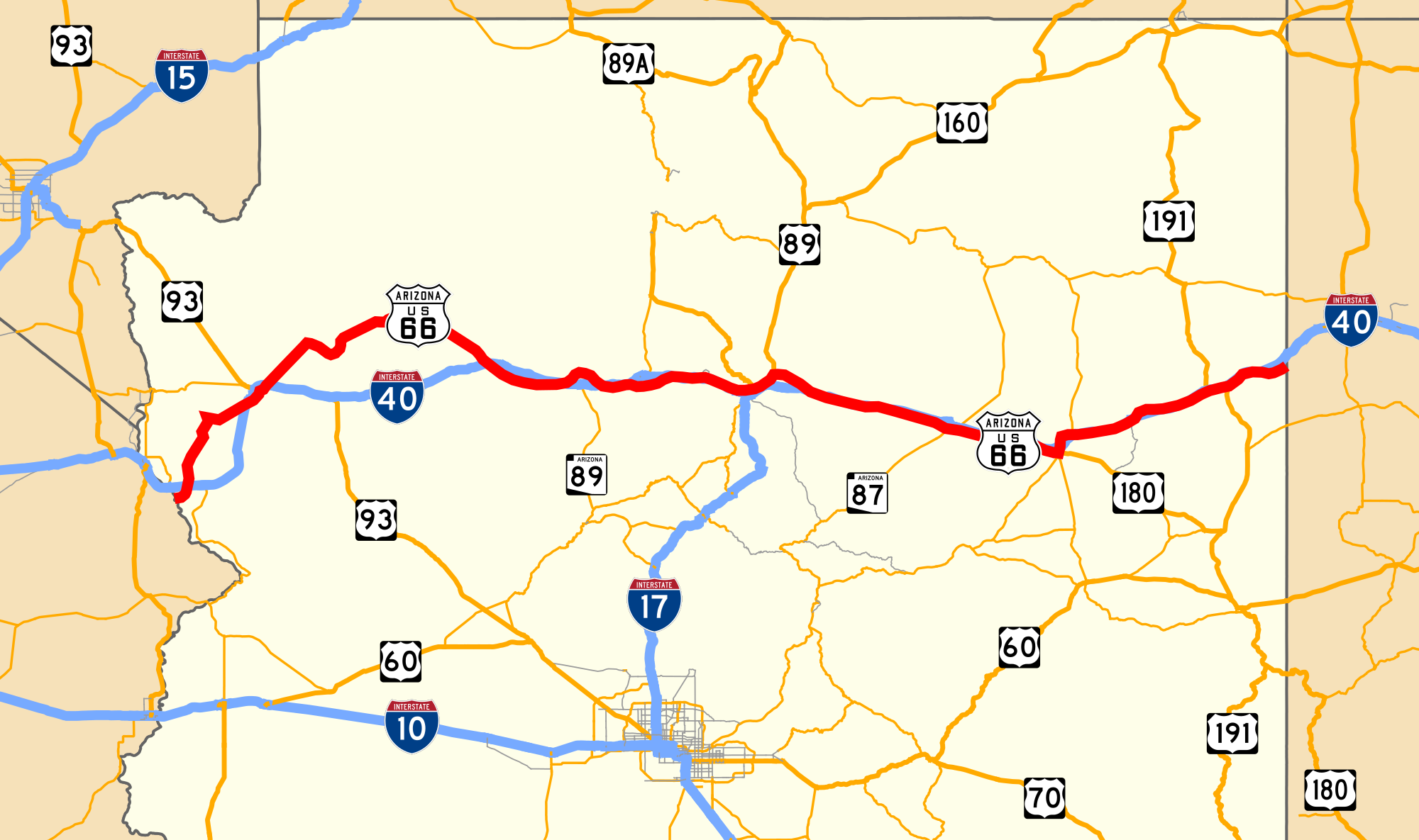u.s. route 66 in arizona - wikipedia