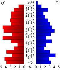 Pyramide des âges.