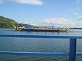 Ferry crossing Uruguay River in San Javier (Misiones, Argentina)