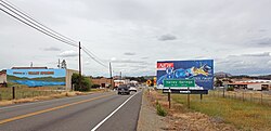 Entering Valley Springs from the west on highway 12.