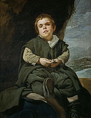 Velázquez - Francisco Lezcano, el Niño de Vallecas (Museo del Prado, 1643-45).jpg