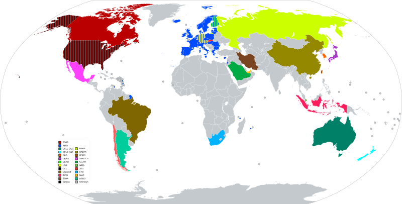 Системы рейтинга видеоигр map.svg 