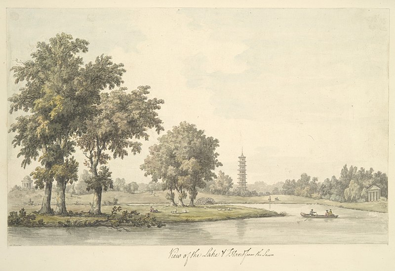 File:View of the Lake and the Island from the Lawn at Kew MET DP105028.jpg