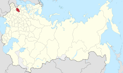 Kuvernementti Venäjän keisarikunnan kartalla 1914.