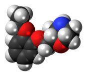 Viloxazine molecule spacefill.png