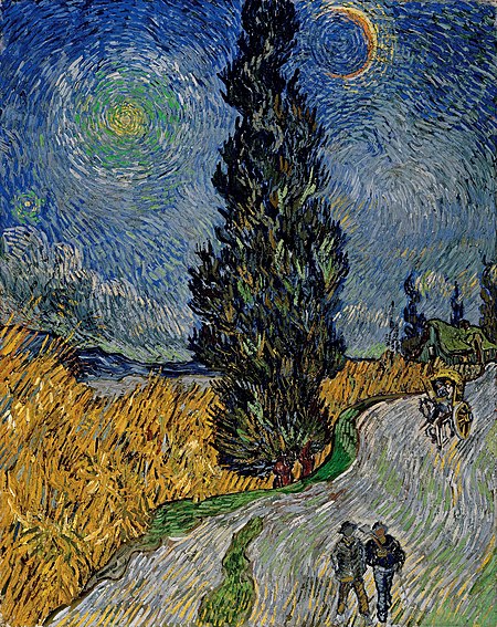 Country Road in Provence by Night by Vincent Van Gogh