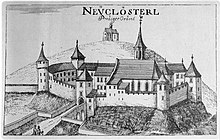 Vischer - Topographia Ducatus Stiria - 277 Neukloster bei Franz - Novi kloster.jpg