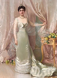 Portrait of Princess Evelyne Colonna di Stigliano label QS:Len,"Portrait of Princess Evelyne Colonna di Stigliano" 1902