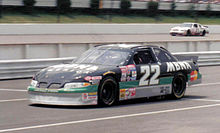 Burton's 1997 MBNA racecar WardBurton1997Pocono.jpg