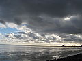 Wadden sea, büsum seen from neighbouring Warwerort