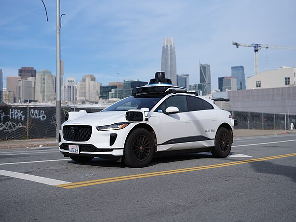 Waymo-operated Jaguar I-Pace in San Francisco