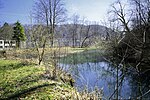 Sennhof spinning mill, pond