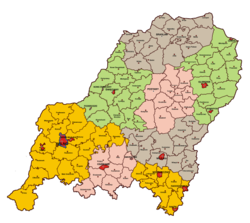 Мапа підрозділів воєводства