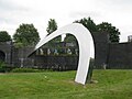 Wolverhampton Reflective Metal Bridge.JPG