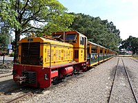 Kleine Eisenbahn auf dem Gelände der Zuckerfabrik