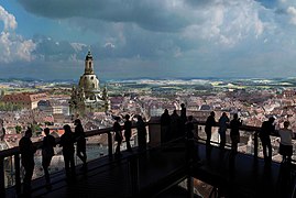 BAROKA DRESDENO en panoramejo de Dresdeno (2006 – 2015, ĉiujare ekde 2015 de junio ĝis januaro)