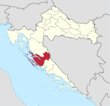 Zadarska županija in Croatia.svg