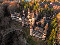 Le château vu du ciel.