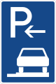 Zeichen 315-66 - Parken ganz auf Gehwegen in Fahrtrichtung rechts (Anfang), StVO 1992.svg