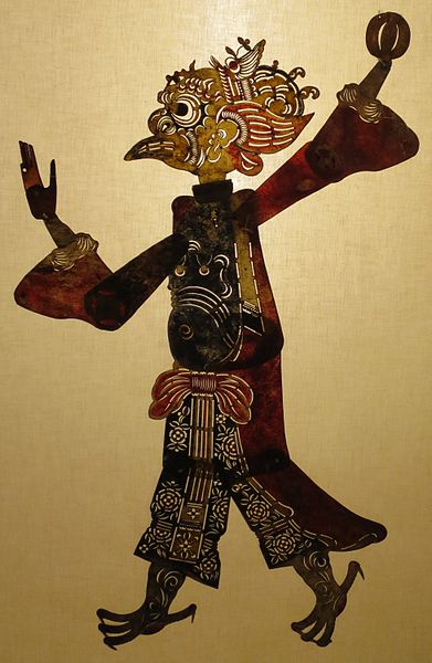 File:'The God of Thunder', 19th century, shadow puppet from Sichuan Province, Lin Liu-Hsin Museum.JPG