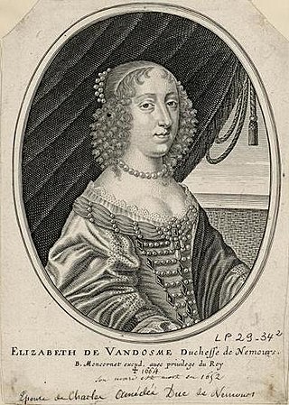 <span class="mw-page-title-main">Élisabeth de Bourbon</span> Duchess of Nemours