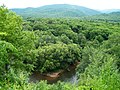 Vue depuis le col à 6 km en contrebas du village de Nizhnie Luzhki