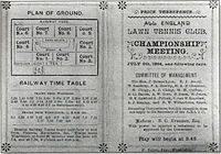 Wimbledon-programmet 1894