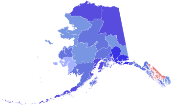 1958 Alaska gubernatorial election results map by borough.svg