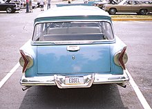 The tail lights on a 1958 Edsel Villager station wagon 1958 Edsel Villager.jpg